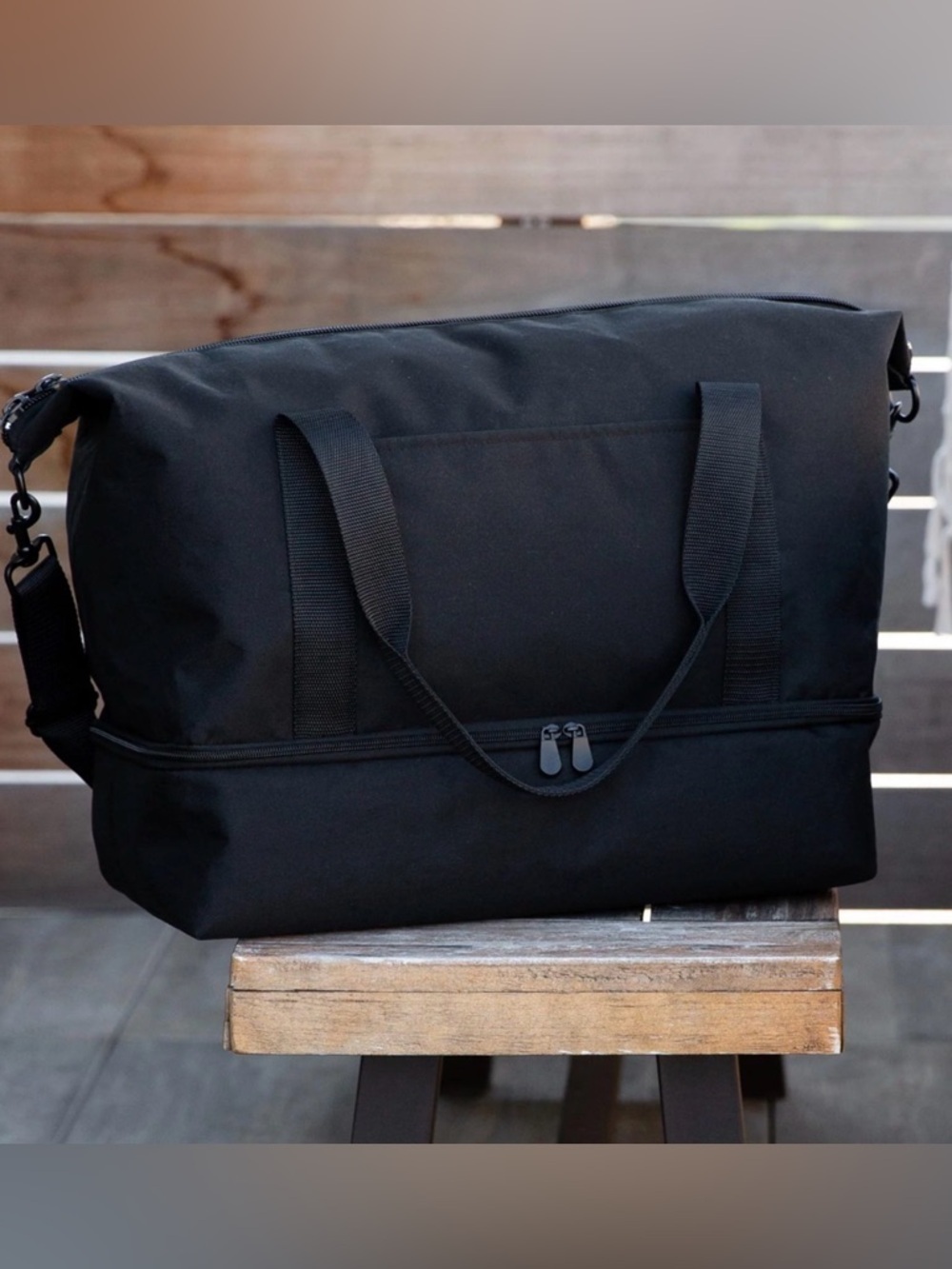 Catalina Deluxe Small Weekender Duffel Bag Black NWT – NJOY Logo - Picture 3 of 7